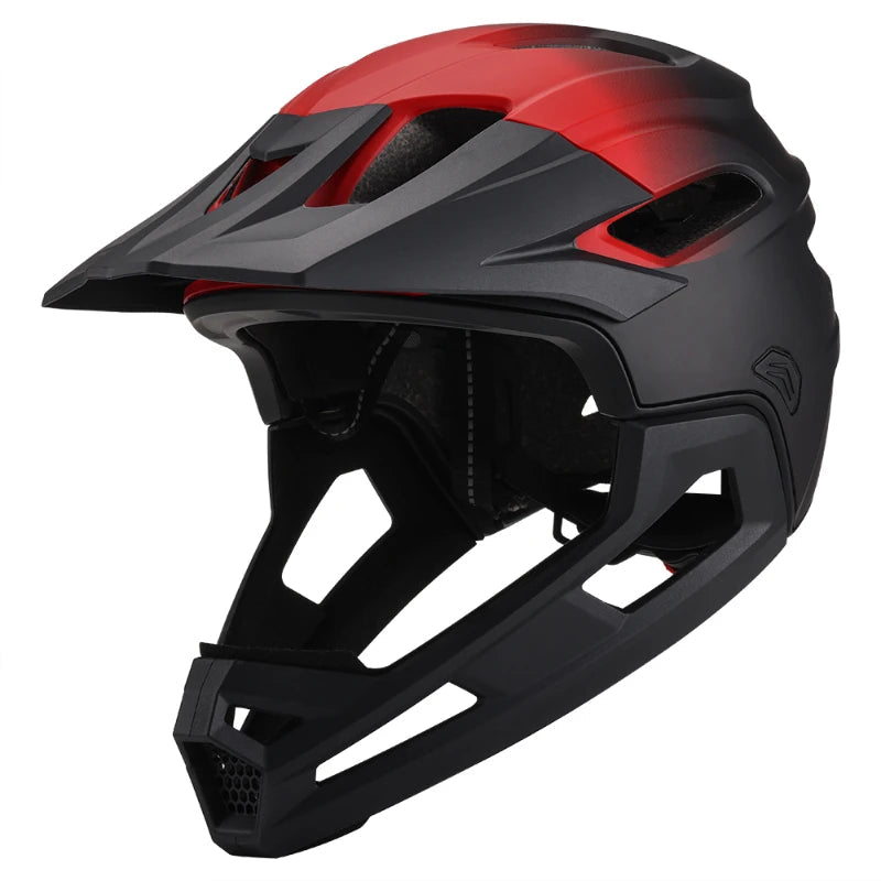 casque vtt ultra polyvalent noir et rouge