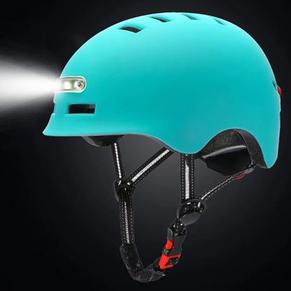 casque de velo intelligent lumisafe bleu