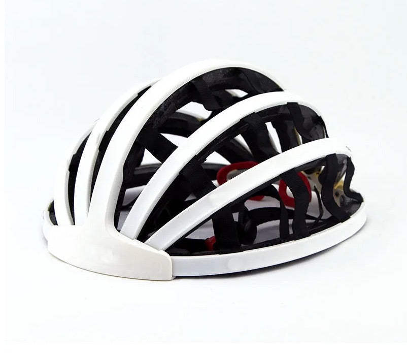 casque de velo pliable ultraconfort blanc