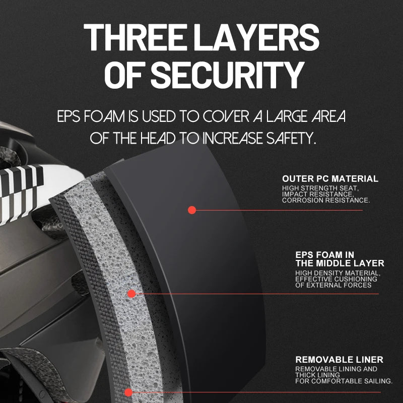 casque velo a visiere ultralight 3 couches securite