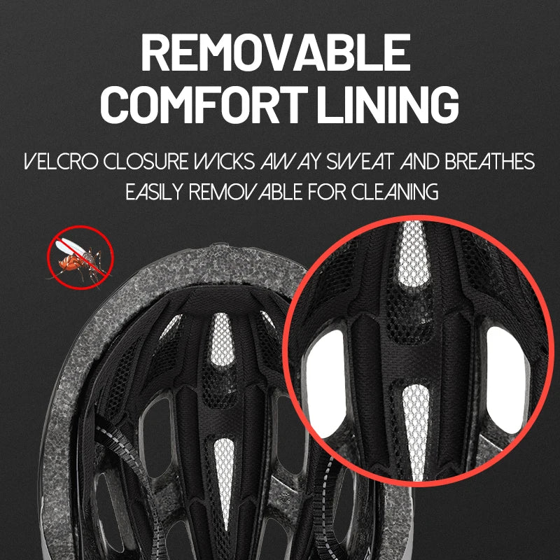 casque velo a visiere ultralight doublure confort amovible