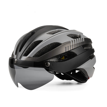 casque velo a visiere ultralight gris titanium
