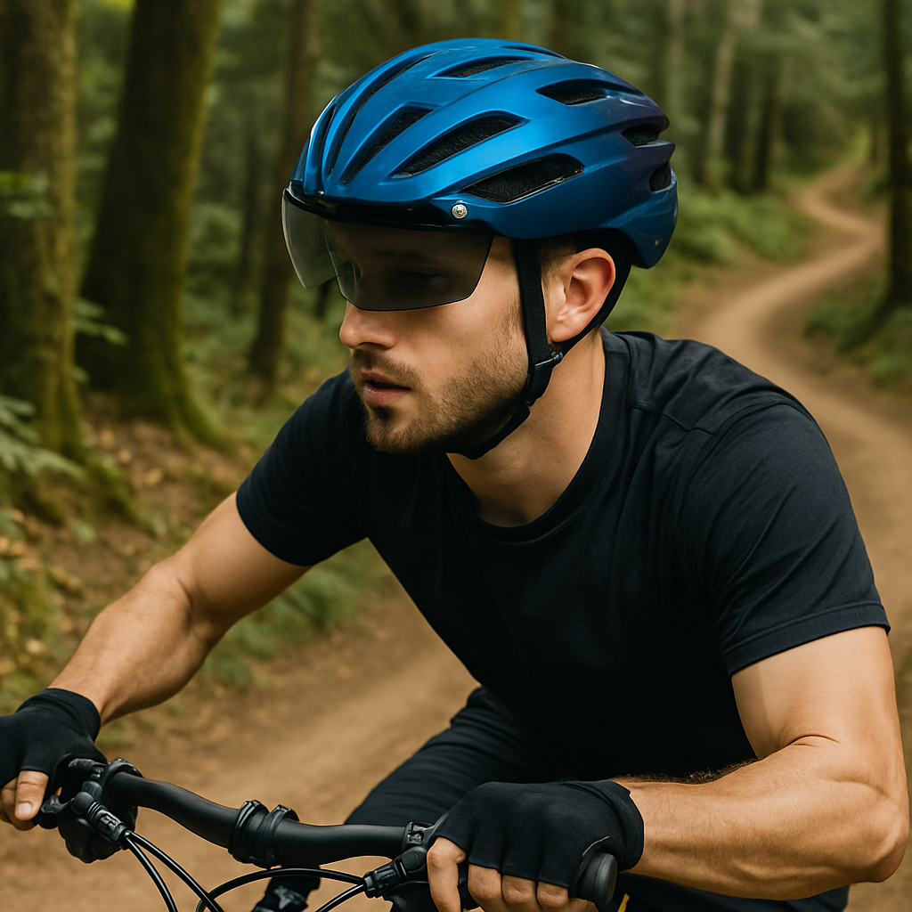 casque velo a visiere ultralight homme sentier foret