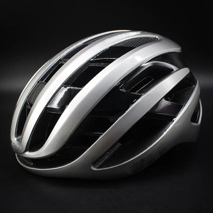 casque velo femme elegance legere argent