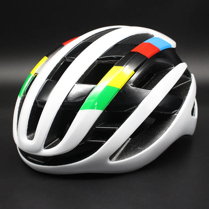 casque velo femme elegance legere blanc multicolor