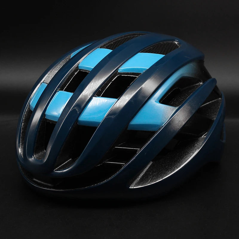 casque velo femme elegance legere bleu et bleu