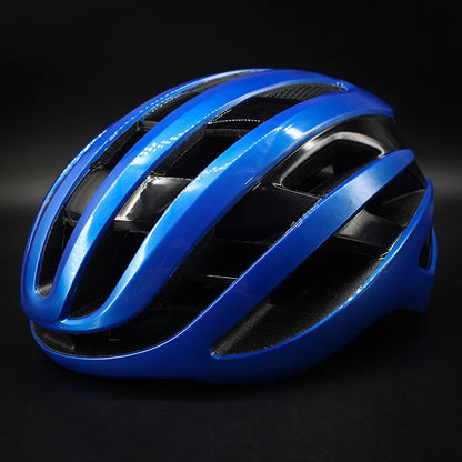 casque velo femme elegance legere bleu