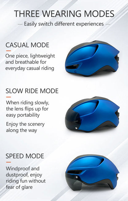 casque velo route ultralight led 3 facons de porter