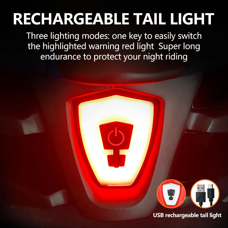 casque velo route ultralight led usb rechargeable