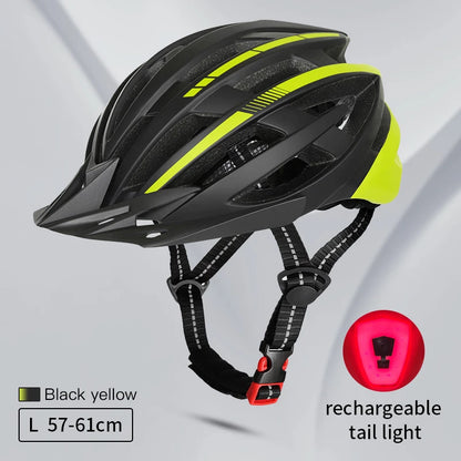 casque velo route ultravent led noir et jaune