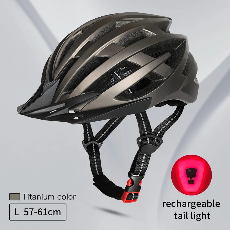 casque velo route ultravent led titanium