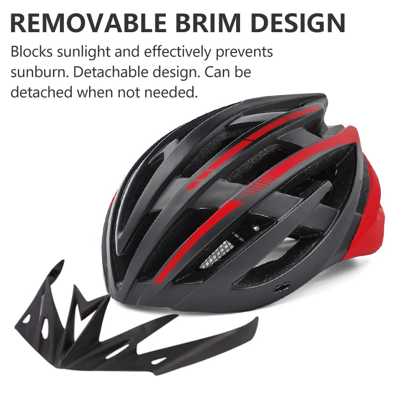 casque velo route ultravent led visiere detachable