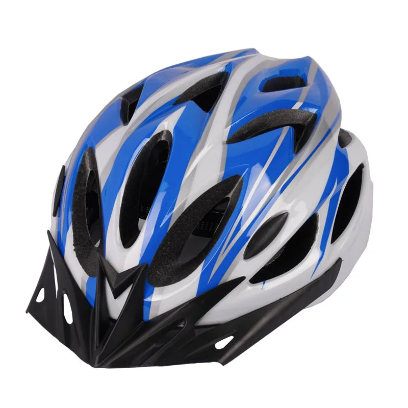 casque velo ultra leger proride bleu et blanc