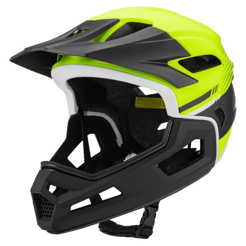 casque vtt ultra polyvalent jaune et noir
