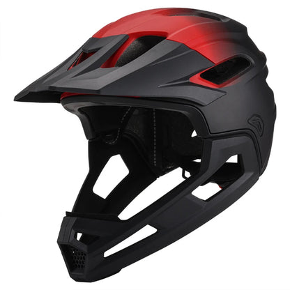 casque vtt ultra polyvalent noir et rouge