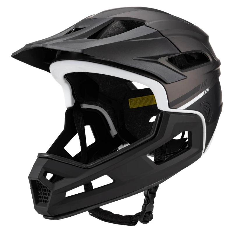 casque vtt ultra polyvalent titanium et noir