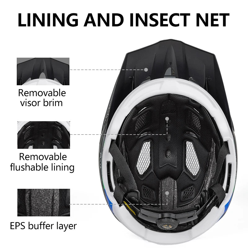 casque vtt ultra polyvalent visiere et filet amovible